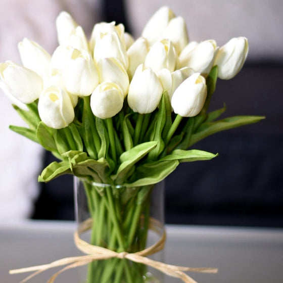 10PCS Tulip Artificial Flower Real Touch