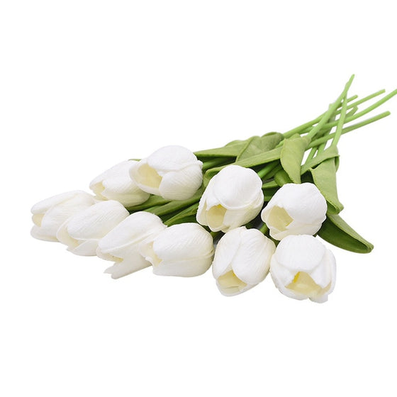 10PCS Tulip Artificial Flower Real Touch