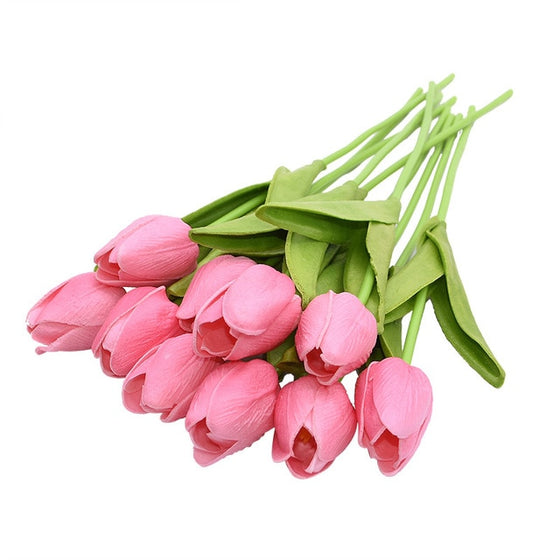 10PCS Tulip Artificial Flower Real Touch