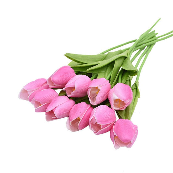 10PCS Tulip Artificial Flower Real Touch