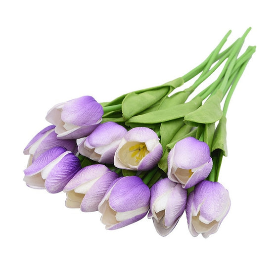 10PCS Tulip Artificial Flower Real Touch