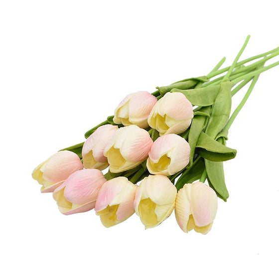 10PCS Tulip Artificial Flower Real Touch