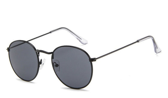 Unisex Retro Oval Sunglasses