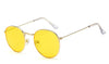 Unisex Retro Oval Sunglasses