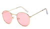 Unisex Retro Oval Sunglasses