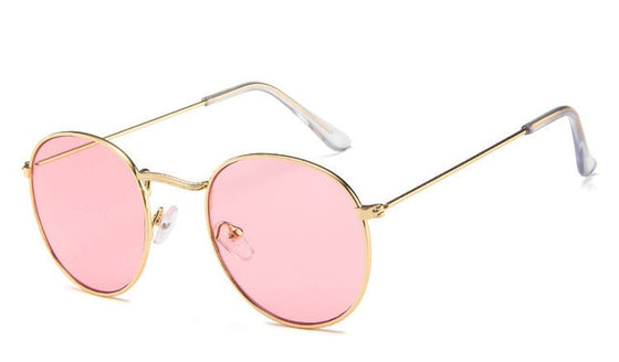 Unisex Retro Oval Sunglasses