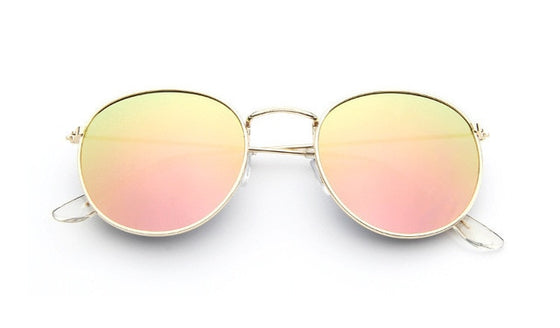 Unisex Retro Oval Sunglasses