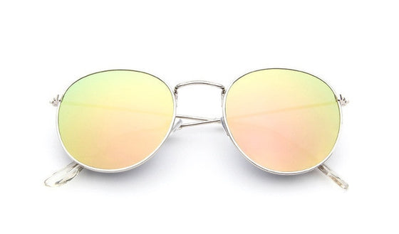 Unisex Retro Oval Sunglasses