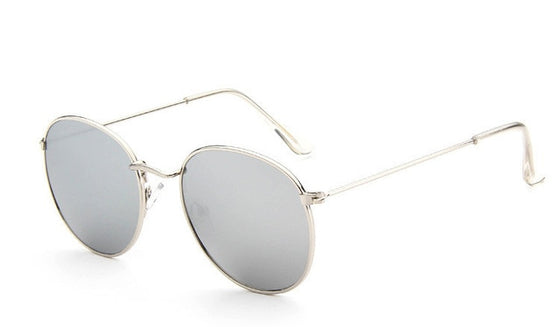 Unisex Retro Oval Sunglasses