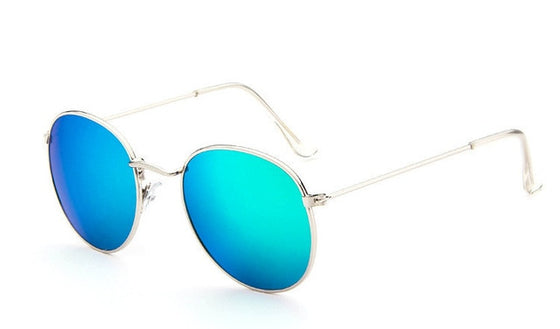 Unisex Retro Oval Sunglasses