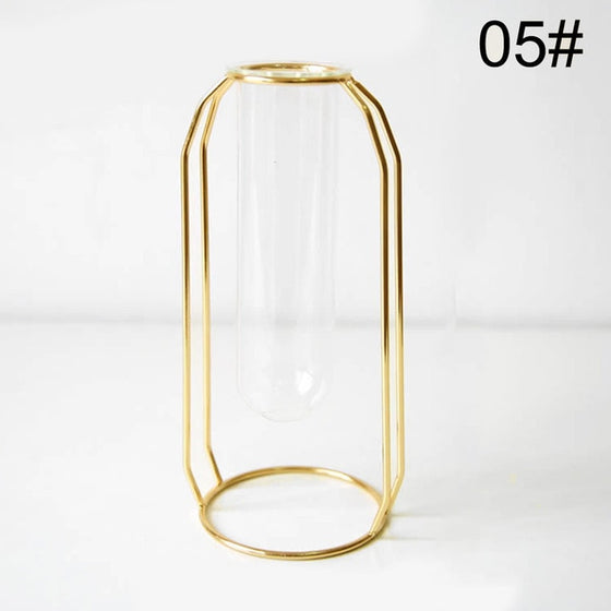 2020 Modern Nordic Golden Glass Vase