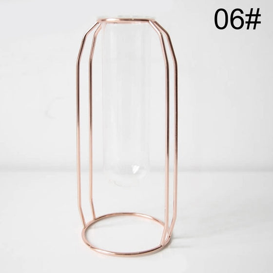 2020 Modern Nordic Golden Glass Vase