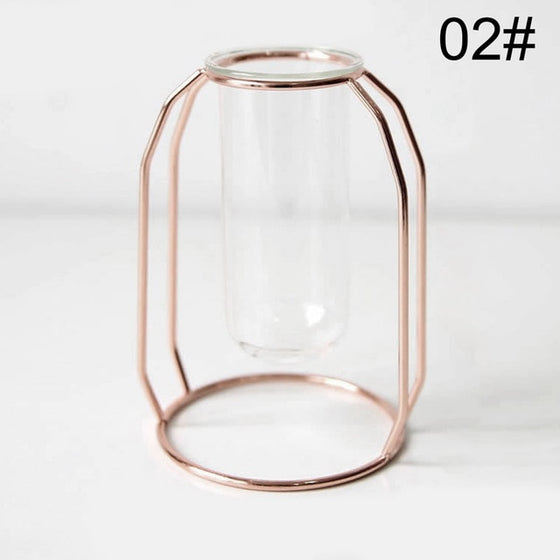 2020 Modern Nordic Golden Glass Vase