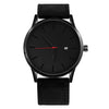 Men's Leather Quartz Watch