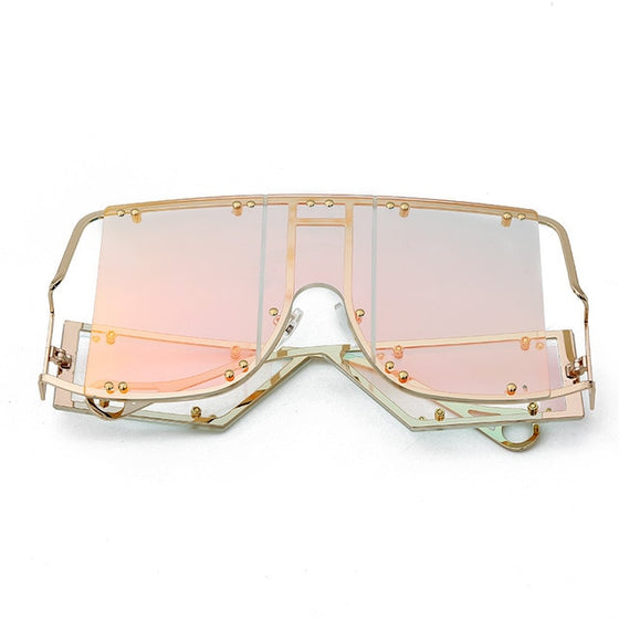 2020 Unisex Oversized Mirror Sunglasses