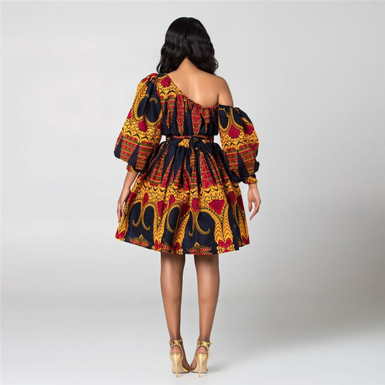 2020 Off The Shoulder Dashiki Dress